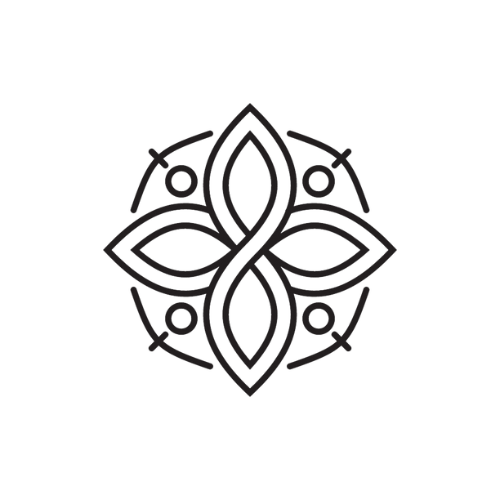 a symmetrical shaped pattern on a black background